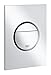 Price comparison product image GROHE Nova Cosmopolitan S | Toilet Flush Plate | Small 130 x 172 mm | Matt Chrome | 37601P00