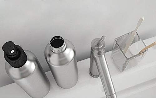 Miniatura 4 de 3 botellas de aluminio de niebla fina con pulverizador de bomba negra, recipientes de atomizador de muestra vacía para aceites esenciales, perfume,