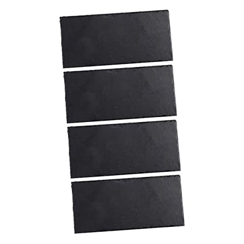 BESTYASH 4pezzi Piatto Da Portata Per Sushi Vassoio Per Alimenti Resistenti All Usura Per Sushi Snack Dessert Utensili Da Cucina Nero