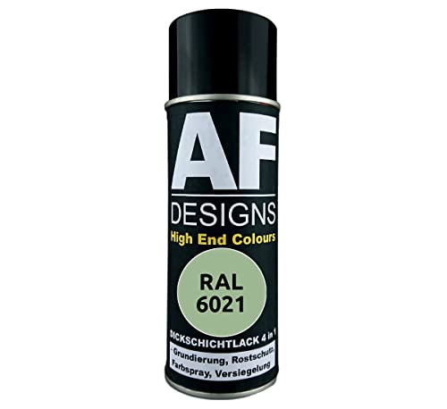 Alex Flittner Designs 400ml RAL 6021 Pale Green Metal Protective Paint Spray Can - Rust Protection Paint Spray - Weather Resistant, Corrosion Protection