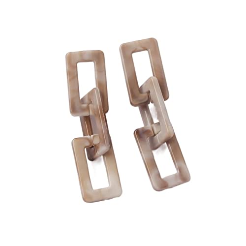 Boucles d'oreilles acrylique pendantes géométriques bijoux tendance femme