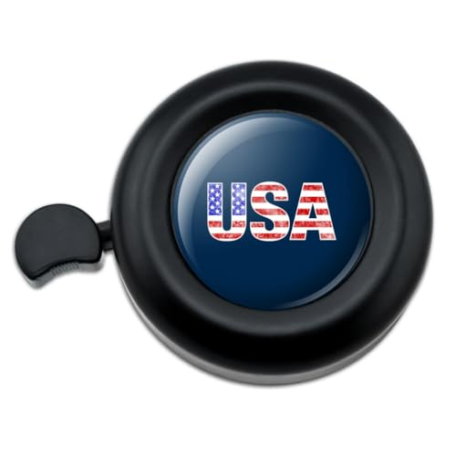 Graphics & More USA Flag Bicycle Handlebar Bike Bell