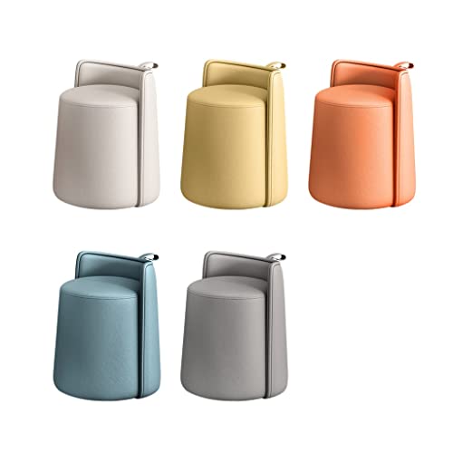 Sofá redondo pequeño moderno gris con sillón individual minimalista sala 4