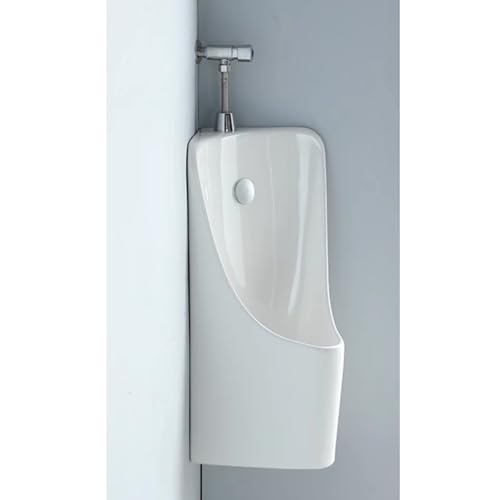 Urinoir pour homme suspendu céramique blanche sanitaire petit espace toilette sous-sol