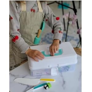 Tovlajrkidsrealcookingandbakinggiftsetwithcookbookandstoragecasemontessoricompletecookingsuppliesforthejuniorchefsetforgirlsboysutensilsandkidsafeknives Urban Country Home Decor Tovla jr kids real cooking and baking gift set with cookbook and storage case montessori complete cooking supplies for the junior chef set for girls boys utensils and kid safe knives urban country home decor