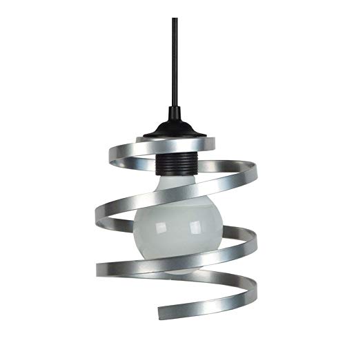 Tosel 11535 - Lampada a sospensione Karol in acciaio, 40 W E27 alluminio