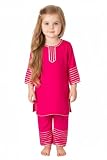 Chandrakala Kids kurti pant set for Girls, Pink-G, 8-9 Years (KG107PIN9)