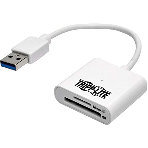 Tripp Lite USB 3.0 SuperSpeed SD/Micro SD Memory Card Media Reader w/Built in Cable 6-in. (U352-06N-SD)