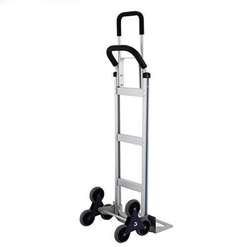 Carretilla para escaleras de aluminio con ruedas de goma miniatura 5