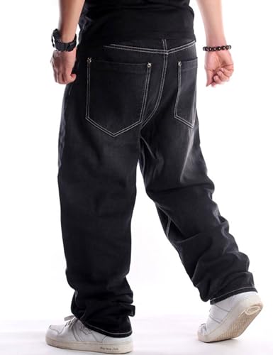 Men Baggy Jeans Y2k Grunge Skater Pants Relaxed Fit Skateboard Jeans Hip Hop Dance Denim Pants Streetwear3