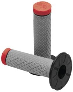 ProTaper Red Tri-Density Full-Diamond MX Grips Pair with Anti-Grip Tip 024872