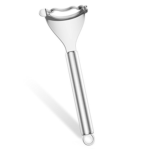 Nuovoware Corn Peeler, Premium Stainless Steel Ergonomic Kitchen Tool Corn Cutter Cob Peeler Corn Stripper Kernel Cutter, Silver