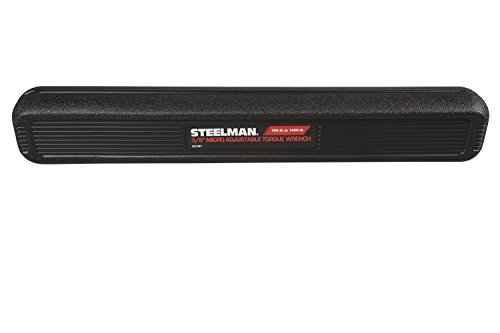 Steelman 3/8-Inch Drive 10-100 Ft-Lb Micro-Adjustable Torque Wrench, Audible And Tactile Indicator, Protective Sleeve, Chrome-Plated Steel #TOP5