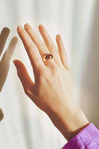 Chunky Dome Rings - Thick Golden Rings (Size 5-9)3