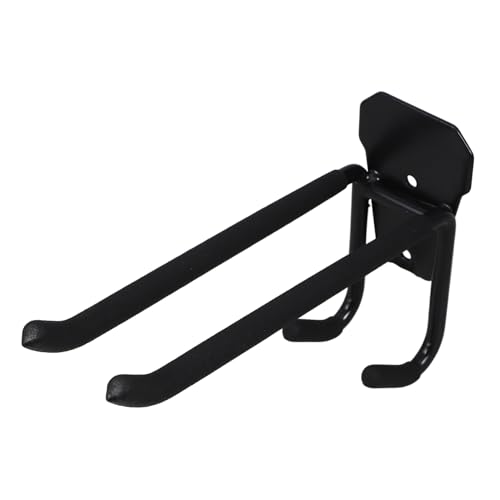 WOONEKY Wall Mount Garage Hooks Heavy Duty Stainless Steel Hangers for Tool Storage Bikes Ladders and Garden Equipment Organization Easy Installation and Sleek Design