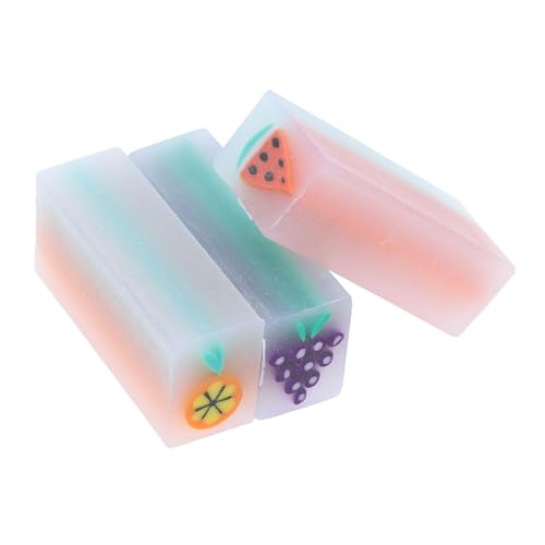 OSALADI 15個 フルーツ 消しゴム 消しゴム かわいい 鉛筆 学校 用品 かわいい かわいい 学校 用品 用 イースター 文房具 楽しい 鉛筆 用 教室 賞品 ゼリー ブロック Pvc