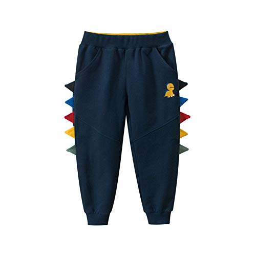 Image of HILEELANG Toddler Boy Sweatpants Kids Sport Jogger Cotton Casual Active Playwear Sweats Pants 2-Pack