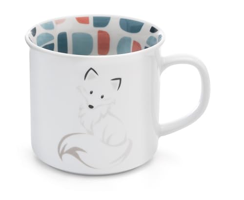 NICI Mug Dreamy Winter 400ml 9,5x9cm Porcelaine Blanc - Gobelet Tasse à thé Tasse à café Tasse en Porcelaine avec Anse pour Boissons Froides et Chaudes - Super idée Cadeau
