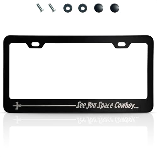 Anime License Plate Frame – Matte Black License Plate...