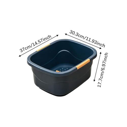 Cubeta para Baño de Pies Azul Oscuro Grande miniatura 2