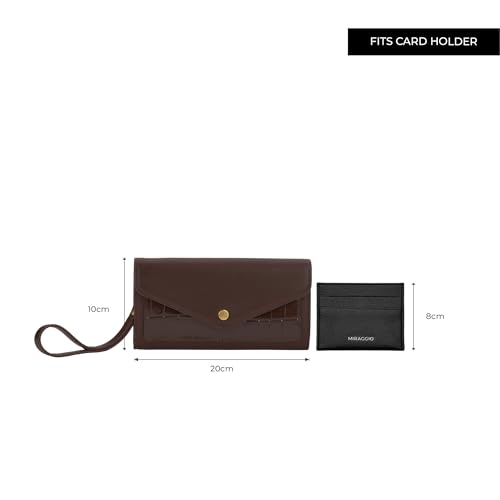 Image of Miraggio Gemma Wallet For Woman With Snap Button Closure | Women Wallet | Gift Items For Women