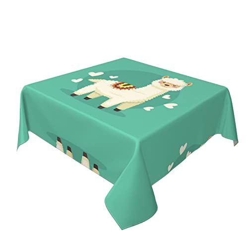 Alpacas Square Decorative Waterproof Tablecloth, Size 54 "X54 Or 60 "X60 #TOP1