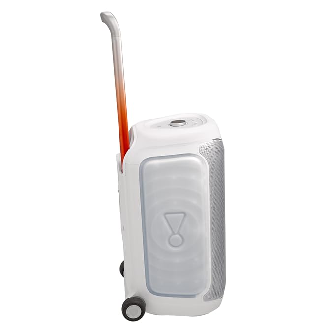 Image of JBL PartyBox 330 Portable Party Speaker Bundle with Wireless Microphone System (White)