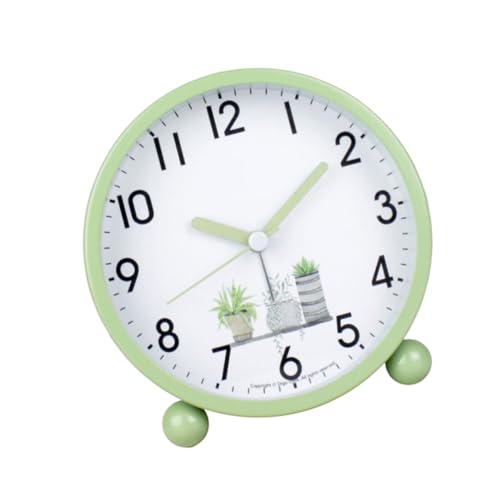 Amosfun Reloj de Mesa Digital Luminiscente Verde sin Batería Reloj de Escritorio y Práctico para Decoración Alarmas Precisos y Moderno