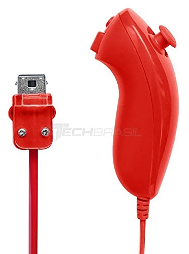 Controle Nunchuk Para Nintendo Wii E Wii U Vermelho
