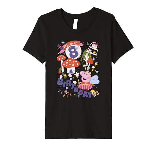 T-shirt Peppa Pig cadeau d'anniversaire idéal pour enfant de 8 ans