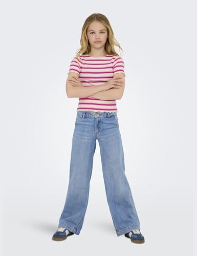 Jeans wide leg ONLY KOGCOMET de pernera ancha fluida y tejido de algodón de caída recta 2