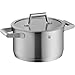 WMF Comfort Line Kochtopf Induktion Fleischtopf 20cm Hoch Pentola a induzione 3,3 l, Coperchio in Vetro, Acciaio Inox Cromargan Opaco, Scalata, Non Rivestita, 18/10 opacizzato