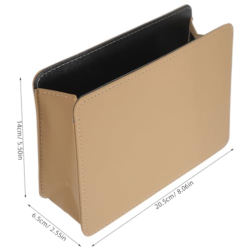 Evite suciedad con estos cubos de basura para coche plegables beige para puerta y asiento 2