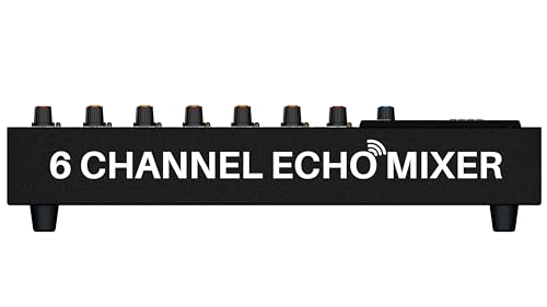 Image of DaBeatz 6-Channel Stereo Echo DJ Sound Mixer with USB and Bluetooth for Parties, Stage Effects, Weddings, Diwali Giving Your Occasion an Impressive Output. (Black) (DB-6U)