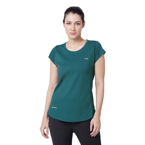Image of berge' Ladies Polyester Dry Fit Western Shirts & Tshirts for Women, Quick Drying & Breathable Fabric, Gym Wear Tees & Workout Tops|Half Sleeve T-Shirt|Running Tshirts for Women