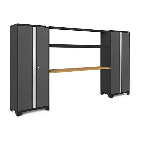 NewAge Products Bold Series Gray 4 Piece Set, Garage Cabinets, 50674 Cover