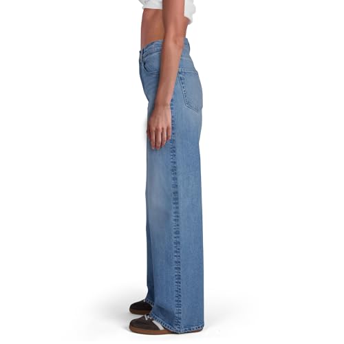 Women High Rise Loose Straight Jeans Wide Leg Pants2