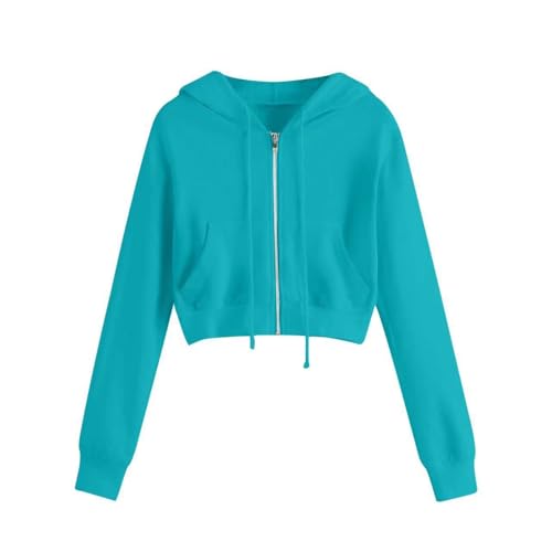 Sweat à capuche femme en coton avec poche kangourou et cordon
