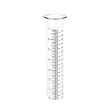 Will Like regenmesser Rain Gauge Replacement Home Rain Gauge Plastic Outdoor Rain Gauge Geeignet zur Regenmessung im Garten (1, Transparent)