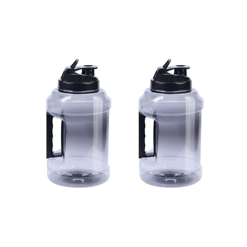 Image of ATTRO Prime Jumbo Gym Water Bottle, Leak-Proof-Set of 2-Grey-3L