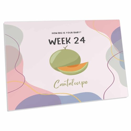 Pad para escritorio 3dRose Cantaloupe 23x16 pulgadas miniatura 1