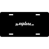 URCustomPro Explore Hiking Camping Get Lost Outdoors Humor Funny License Plate Cover Aluminum Metal...