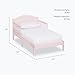 Dream On Me Sydney Toddler Bed with Low Floor Design, 2 Safety Guard Rails, Sturdy Wooden Slat Support, Durable New Zealand Pinewood, Baby Safety Alliance & Greenguard Gold Certified - Blush Pink
