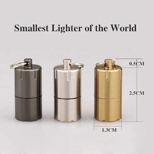 Encendedor pequeño de keroseno portátil mini metálico miniatura 4