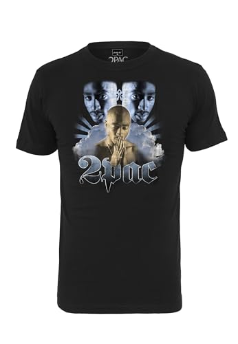 Mister Tee Homme Tupac Heaven Tee T Shirt, Noir, L EU