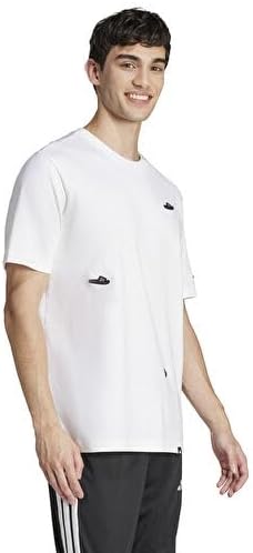 تي شيرت للرجال مزين برسومات شباشب اديداس المريحة من اديداس 2026 - view 2