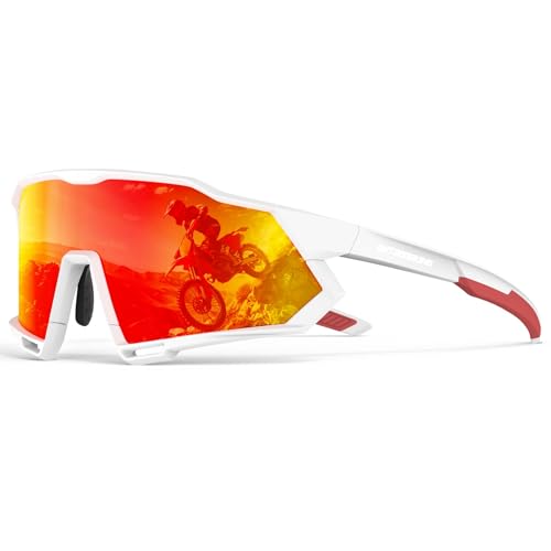 Image of Sport Polarized Sunglasses for Men and Women, Stylish and Lightweight Cycling Sunglasses with UV400 Protection