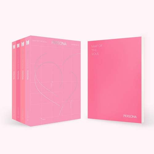 BTS (1+2+3+4 versión Set) Álbum de mapa del alma Persona Bangtan Boys 4 CDs+4 pósteres+4 álbumes de fotos+4 mini libros+4 tarjetas fotográficas+4