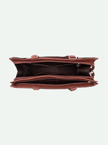 Image of ZOUK Boardroom Office Bag for Women | Big Size Business Tote | Laptop Up to 14 Inch | Water-Resistant | Stylish Handbag for Work & Travel |