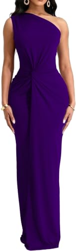 Image of SxClub Formal Dress for Women Cocktail Sexy Bodycon Sleeveless Evening Party Floor Length Long Prom Dresses